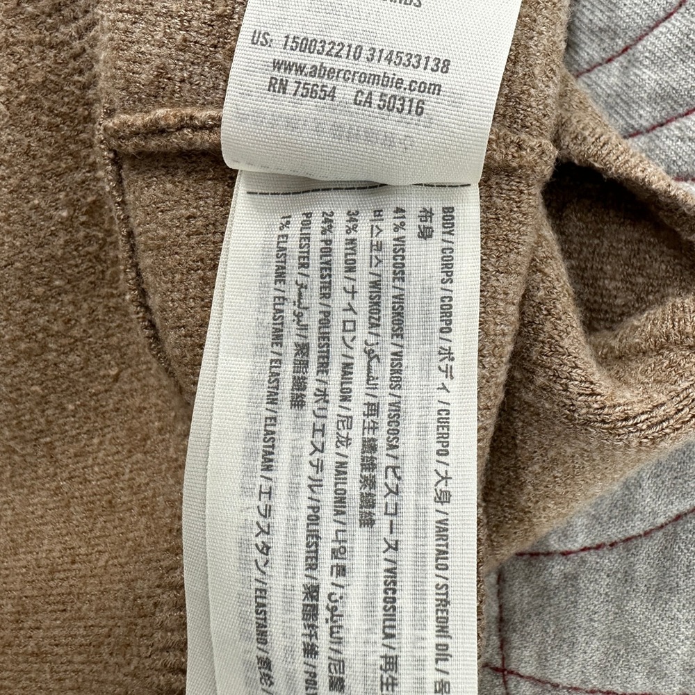 Abercrombie & Fitch Tank Top Brown Square Neck Sweater Knit / Womens Large - Picture 4 of 6